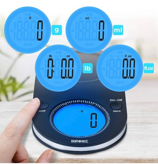 Kitchen Scales with Bowl for Baking KS5000 Digital Postal Parcel Weighing Scale 5KG Capacity Tare 1g Precision Stainless Steel 2L Bowl (FREE POSTAGE)