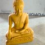 Buddha figure Sri Lanka / Ceylon small sculpture lotus position Asia Image 6