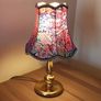 Vintage Brass table lamp polished in  matt & gloss finish with original lamp shade   height 37cm Image 2