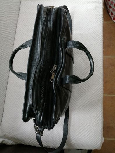 Jane Shilton Black Leather Briefcase
