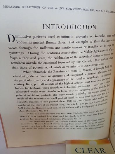 Four Centuries of Miniature Painting: From the Collections of the A. Jay Fink Foundation, Inc., and A. J. Fink, Personally - December 13, 1958-January 25, 1959 The Baltimore Museum of Art (GT312)