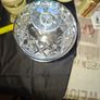 Crystal Glass Lidded Pedestal Sweet Jar Lidded Bowl Dish, No Chips Or Cracks, Postage Available, Image 4