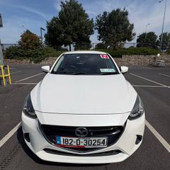 White Mazda Demio Skyactiv automatic 1.3 petrol