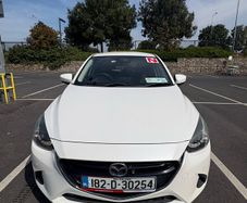 White Mazda Demio Skyactiv automatic 1.3 petrol