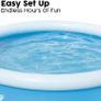 10ft Fast Set Pool | Above Ground Swimming Pool for Kids and Adults, Outdoor Inflatable Pool Image 3