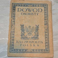 Vintage 1924 Polish ID Card