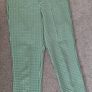 Zara green gingham trousers Image 3