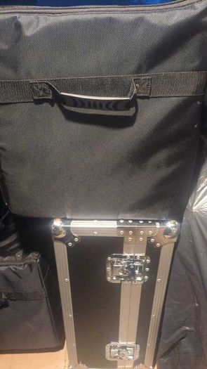 Full live sound setup: Behringer X32 Compact, S16 stage box, LD Curv 500 PS PA
