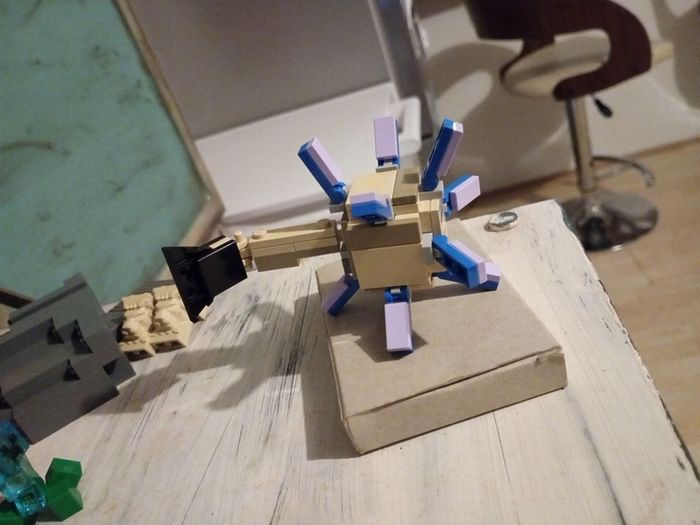 Lego minifigure Minecraft old guardian