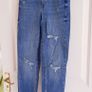 Blue Organic Cotton Ripped Jeans - Size 6 Image 2