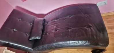 BLACK chaise longue chair