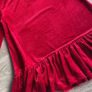 BRAND NEW Girls Velvet Red Dress 6-7yrs / 7-8yrs Image 2
