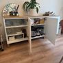 Ikea White Long Sideboard. Adjustable 1.8m long, 0.7m height, 0.43m deep/width Image 2