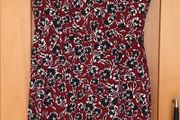 Ladies Dark Red/ Navy/Cream Dress by French Connection
