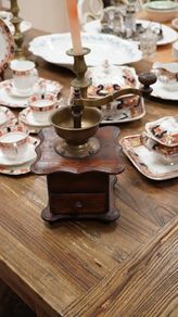 Vintage Wooden Coffee Grinder