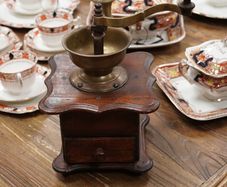 Vintage Wooden Coffee Grinder