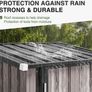 Compact Galvanised Steel Garden Storage Shed 88 x 54 x 164 cm Image 3