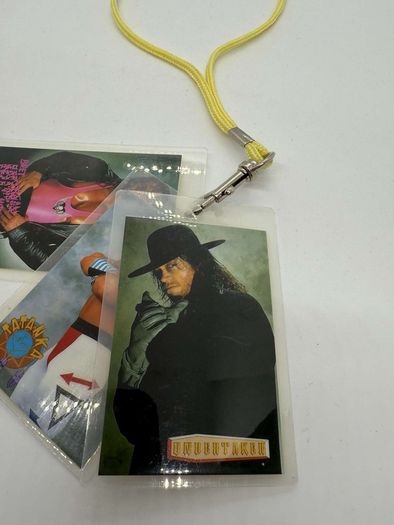wwe WWF European Tour cards Tatanka ,Bret Hart & The Undertaker