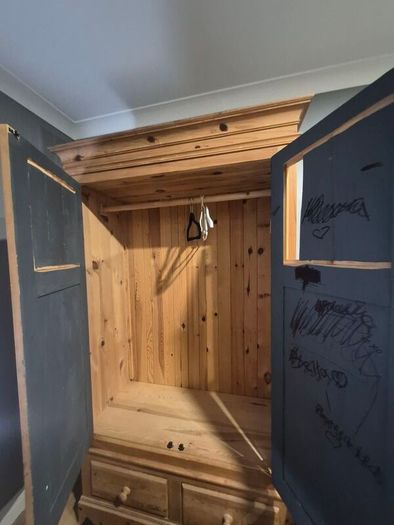 pine wardrobe really nice patina