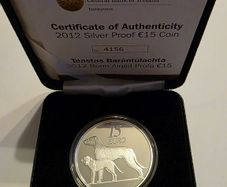 2012 irish silver 15 euro coin