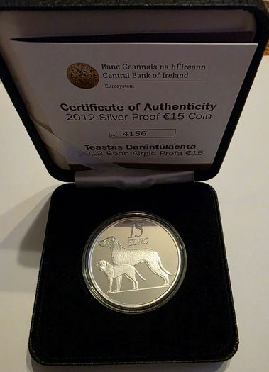 2012 irish silver 15 euro coin