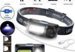 6 Modes USB Rechargeable COB LED Headlamp Headlight Light Torch Flashlight