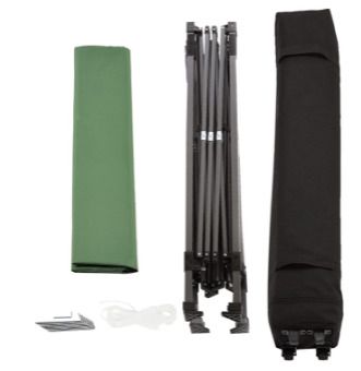 3 x 3 m pop-up gazebo, green, with wheeled carry bag