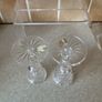 2 Handcrafted Cavan Crystal Candle Holders 5" tall Image 7