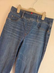 Large, High Waisted Spanx Mid-Blue Denim Shaping Jeans