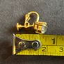 Vintage Gold Tone Screwback Earrings Image 3