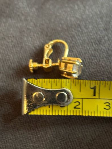 Vintage Gold Tone Screwback Earrings