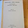 Historical Ballads. Ballads And Poems. Edited By Frank Sidewick. 1907 3rd Edition Hardback In Good Condition.  See Photos For Same. Image 2