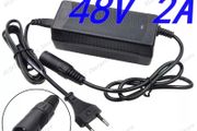 48V 2A 3Pin Battery Charger For 57.6V Electric Bicycle, Scooters, Motorcycle bike Brand new UK adapter