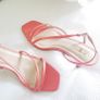 Coral Dressy Sandal/Kitten heel - Size 3 Image 6