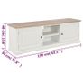 TV Cabinet White 110x30x40cm Engineered Wood Image 9