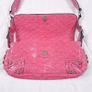 Guess Vintage Pink Croc Embossed Patent Leatherette Shoulder Bag Y2K Image 4