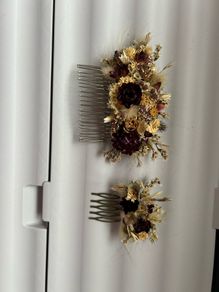 Hair clips  - dry flowers