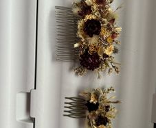 Hair clips  - dry flowers