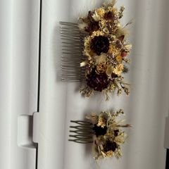 Hair clips  - dry flowers
