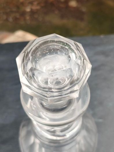 A Pair Georgian lead glass hand blown decanters