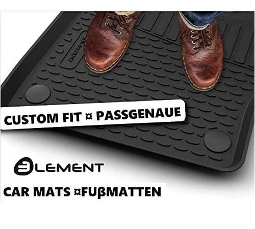 BMW X5 Rear Rubber Floor Mats for BMW X5 E70 2007-2013 2-Piece Black Fit
