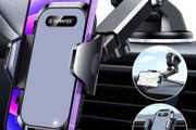 Car Phone Holder Mount [Off-Road Grade Suction] Universal Mobile Smartphone Stand Automobile Cradle Car Accessories for Windscreen Dashboard Vent Van iPhone 14 Pro Max Samsung Pixel