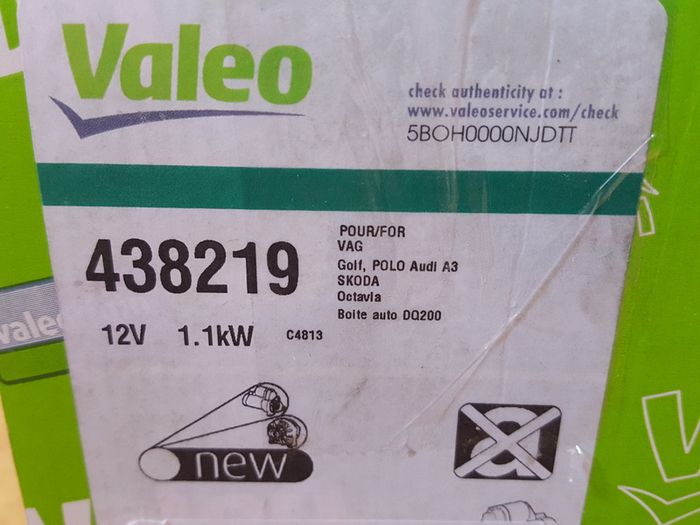 Genuine VALEO Starter Motor Audi A3 Seat Ibiza Leon Skoda Fabia Octavia Roomster Superb Yeti VW Golf V VI Jetta III Passat Polo Scirocco