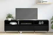 TV Cabinet Black Oak 150 x 30 x 45 cm Engineered Wood
