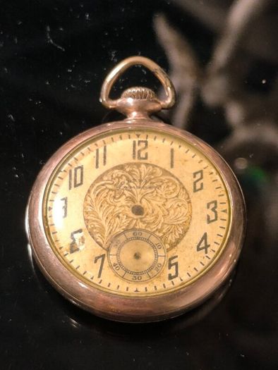(10K Gold Filled) 1918 Hampden McKinley Pocket Watch - Parts / Repair