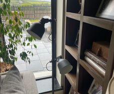 As New - Stunning Solid Modern 3 Bulb Tall Floor Lamp - Can Deliver