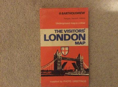 Map of London from 1970s