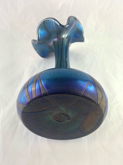 Rare Mid Century Joska Studio design glass vase