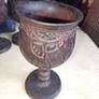 Set of 6 Hand-Carved African Wildlife Wooden Goblets  Vintage Image 3