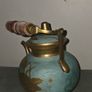 Vintage Solid Brass Cloisonne Teapot Image 4